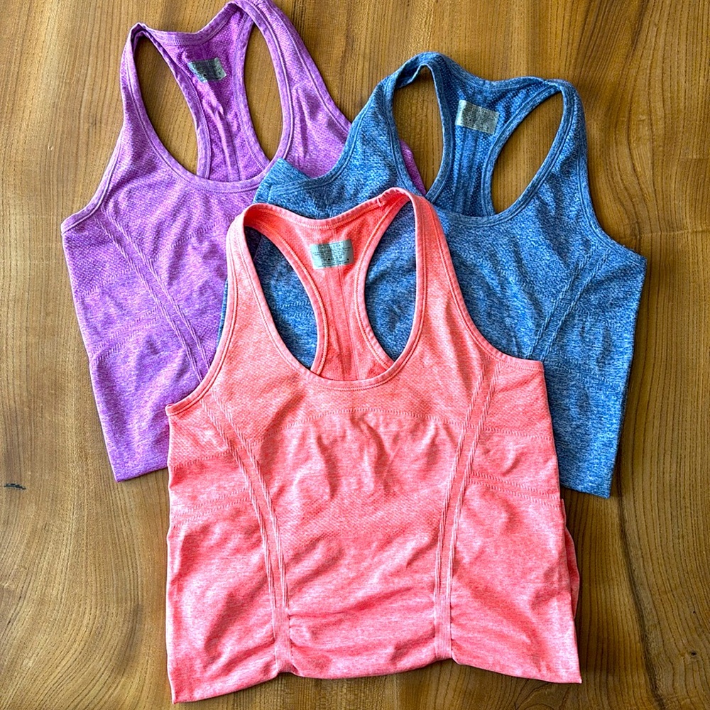 Athleta Racer Back Tank Tops - Lot of 3